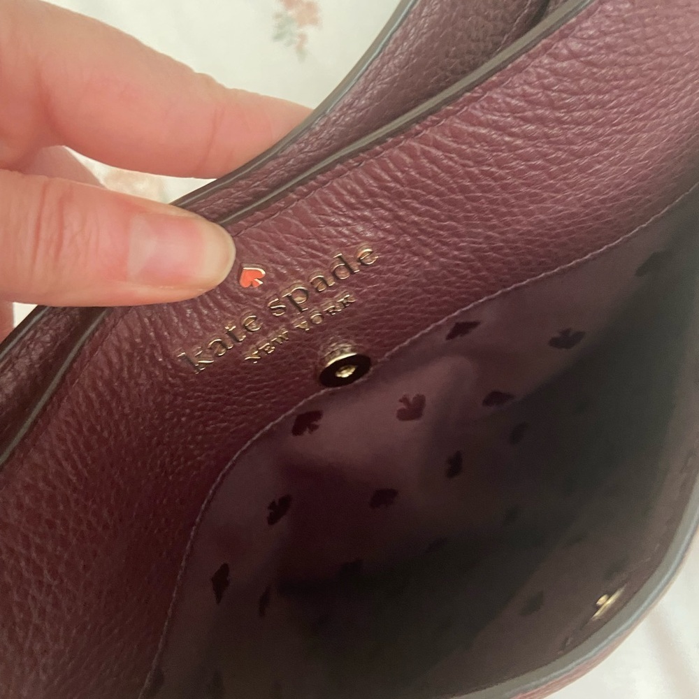 KATE SPADE DARK RED CROSSBODY BAG - Picture 5 of 6